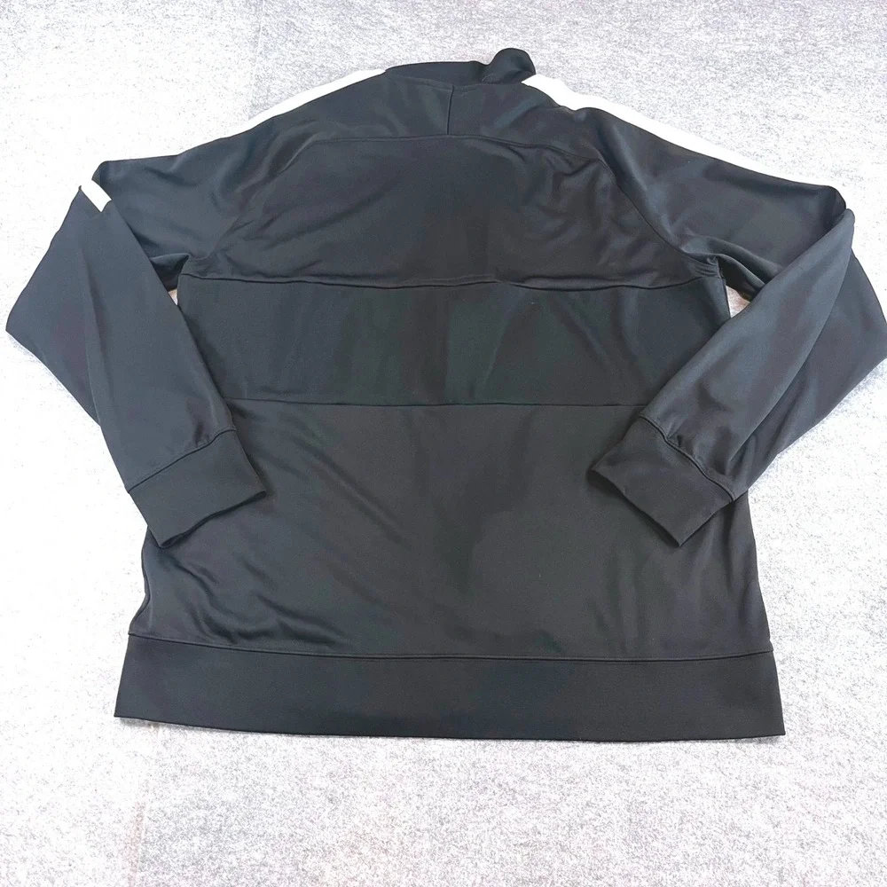 Nike Mens Dri-FIT Track Jacket Black Gorpcore Sporty XL Full Zip Swoosh Striped